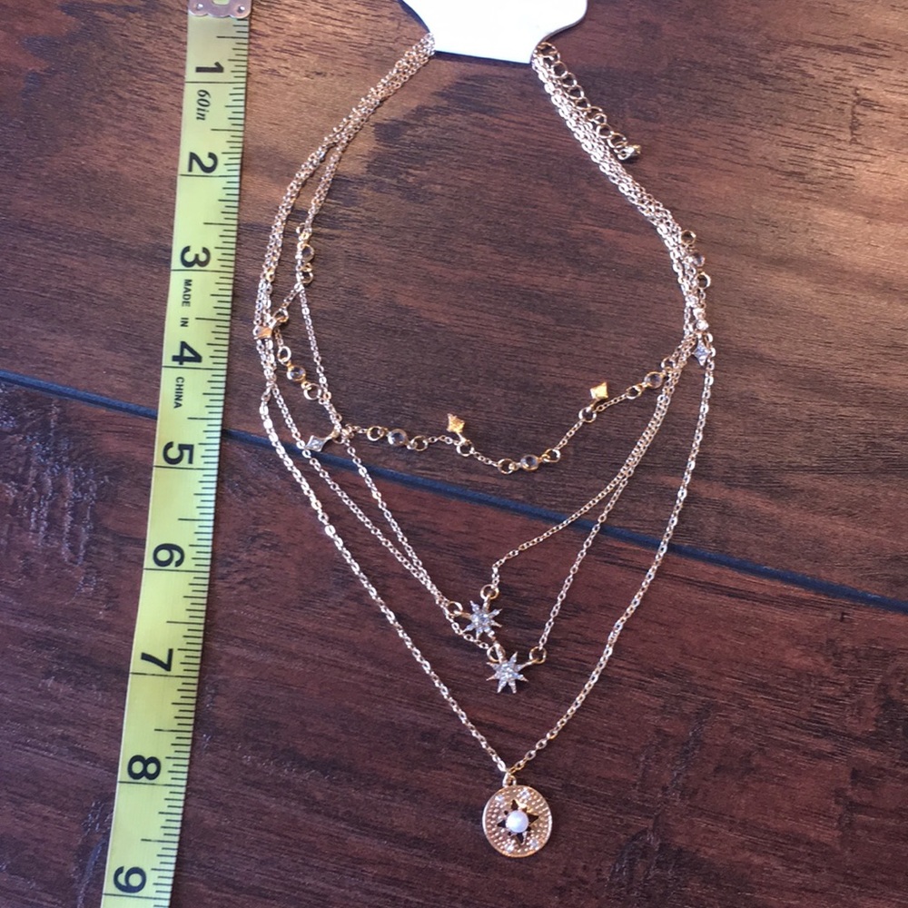 Multiple Layers stars Necklace coin jewelry - Picture 3 of 5